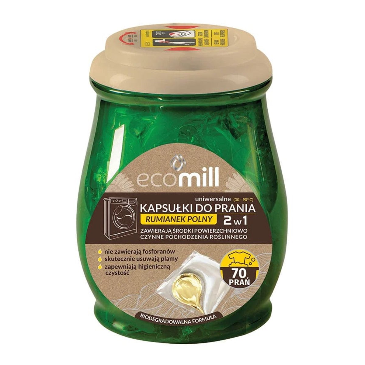 ECOMILL Field Chamomile Universal Laundry Capsules 2-in-1 70 pcs