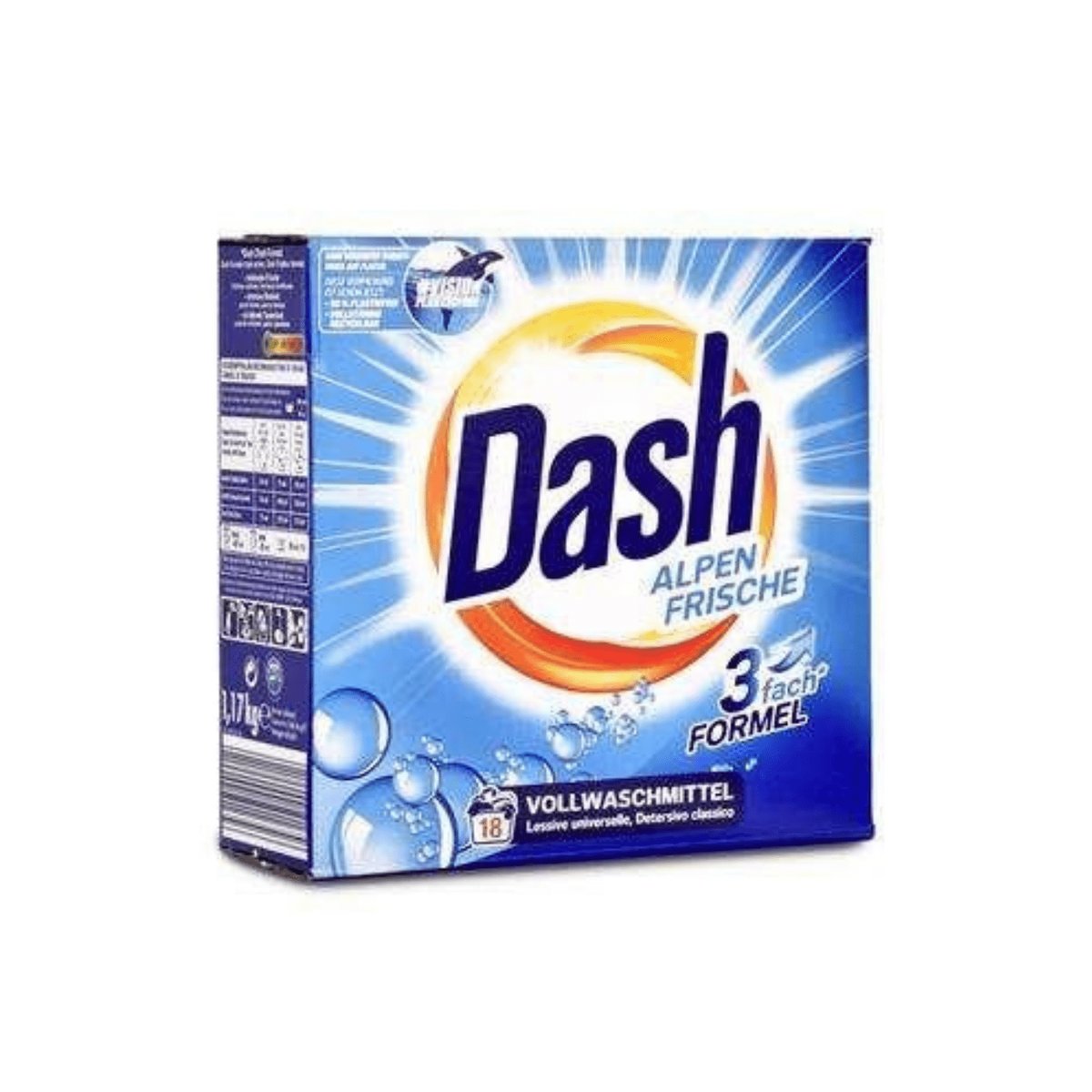 DASH Alpen Frische Whites Washing Powder 18 washes 1.17 kg