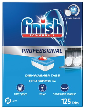 Finish Powerball Professional Tablets 125 pcs