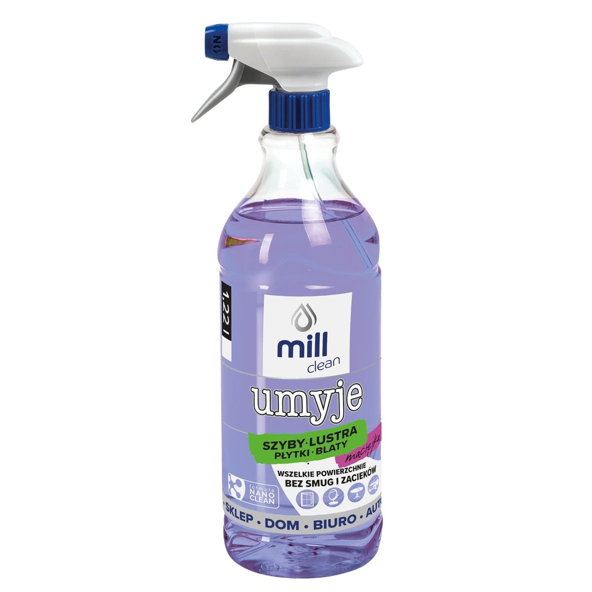 MILL Maciejka Liquid for Washing Windows, Mirrors, Tiles 1.22 l