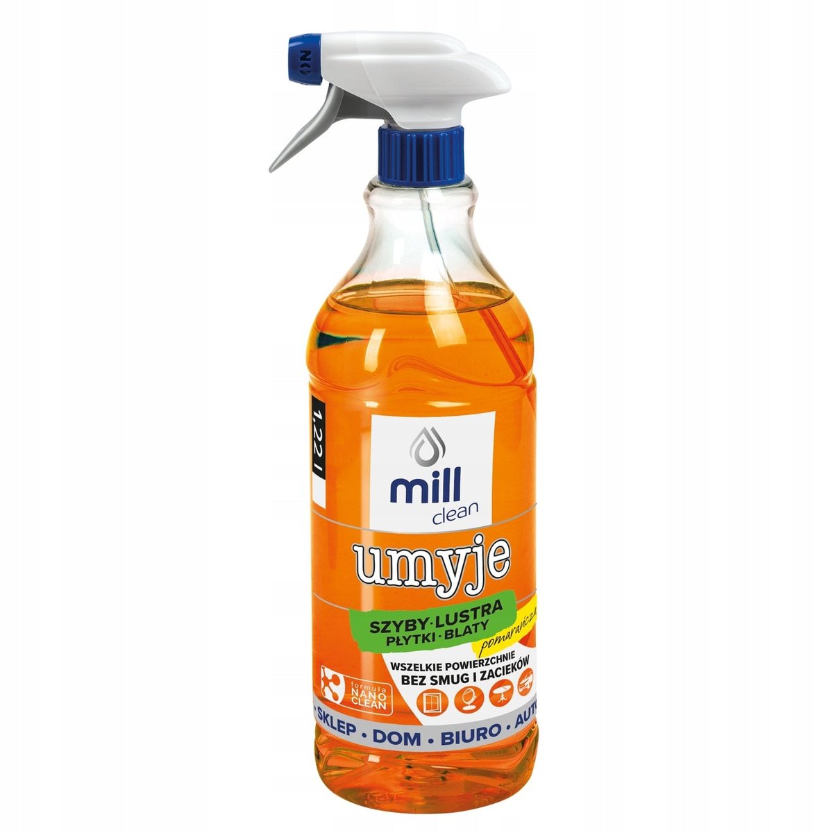 MILL 1.22 l Orange Cleaner for windows, mirrors, tiles
