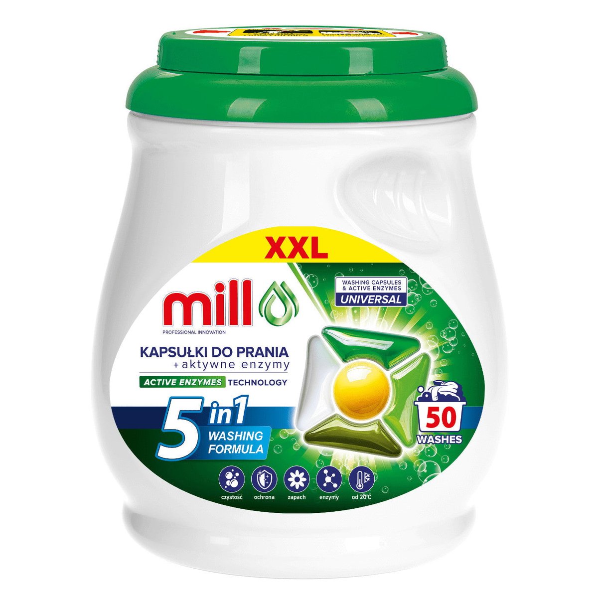 MILL Uniwersal Booster 5w Universal Washing Capsules 50 pcs