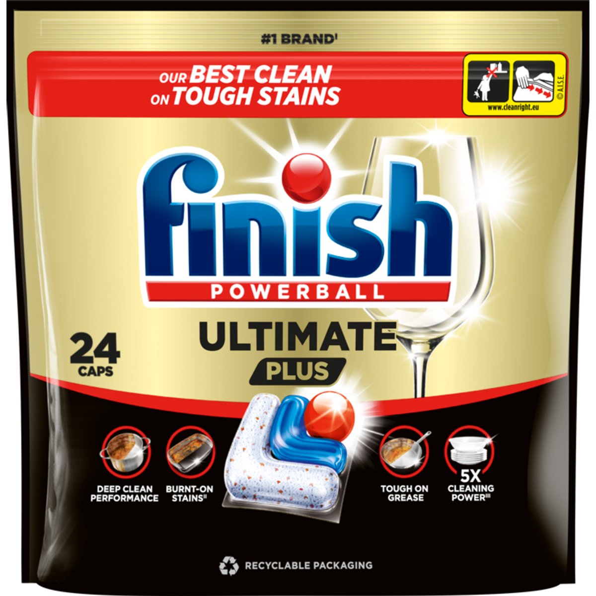 Finish Ultimate Plus All-in-1 Capsules Fresh 24 pcs