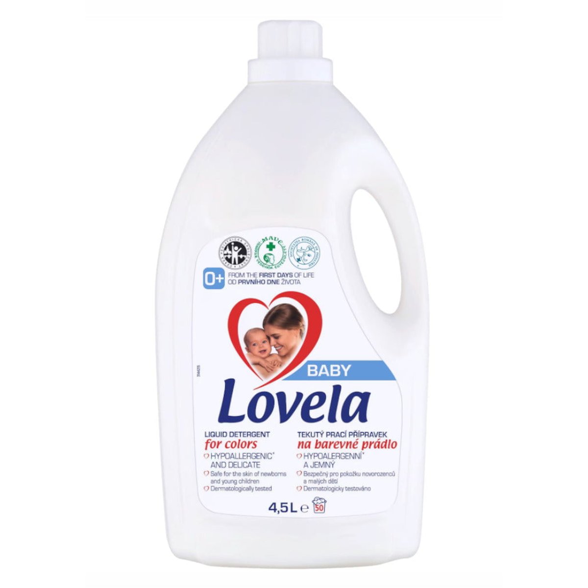 LOVELA Baby Laundry Liquid for Coloured Fabrics Hypoallergenic for Infants 4.5 l