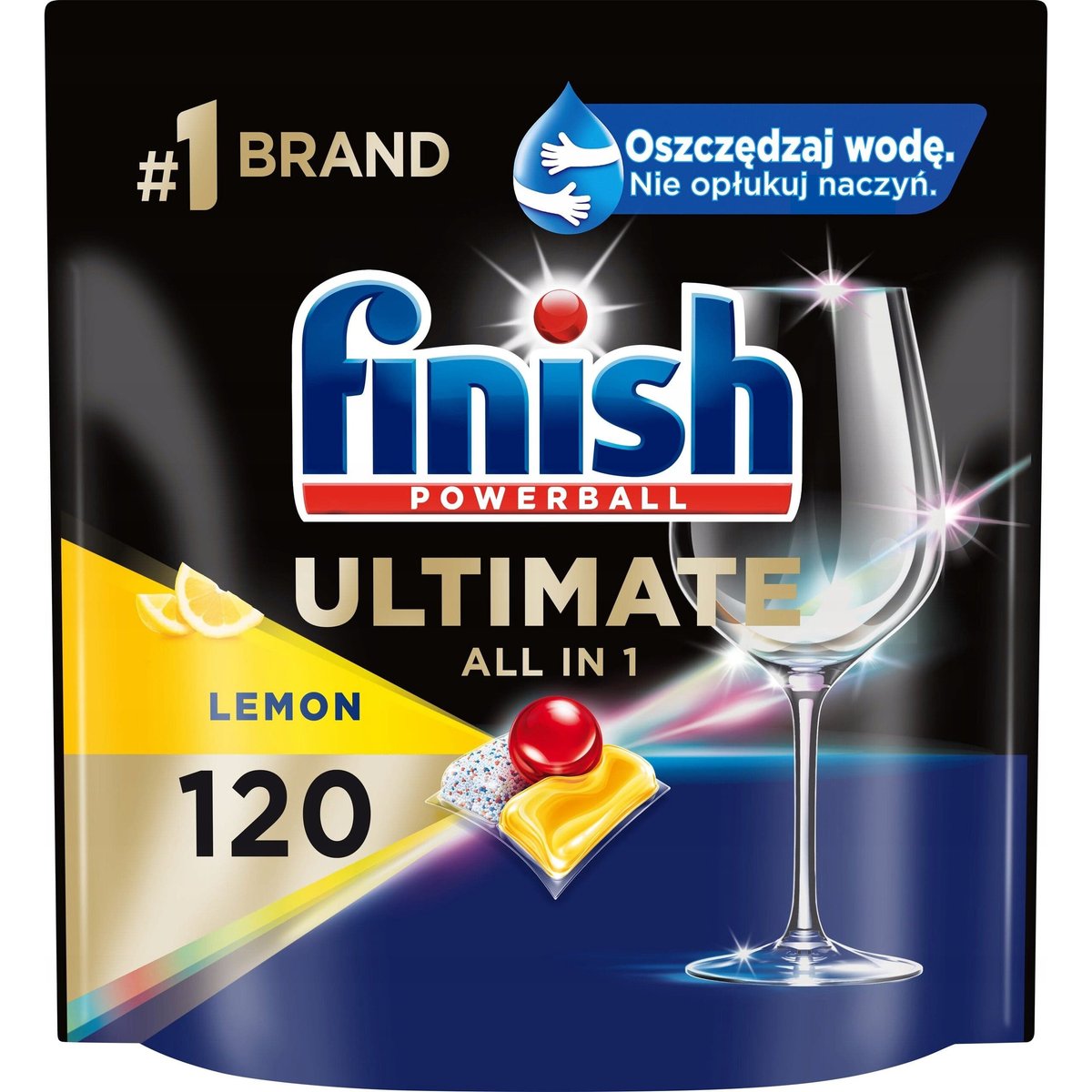Dishwasher Capsules FINISH Quantum all-in-1 Lemon 120 pcs