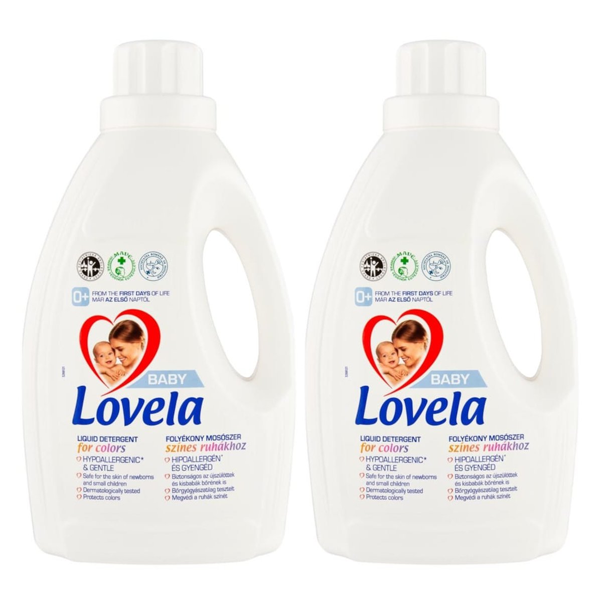 2x Color Laundry Liquid LOVELA Baby liquid for children 16 washes 1.45 l