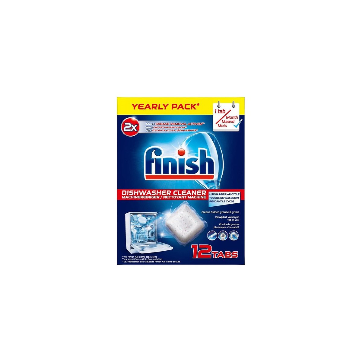 Finish Dishwasher Cleaner Tabs 12 pcs 204 g